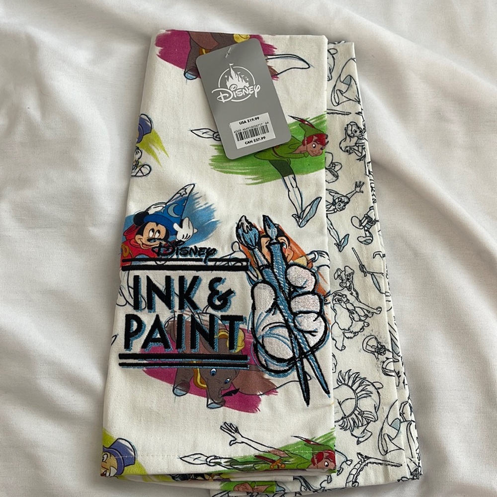 Disney Ink & Paint Kitchen Towels- NWT